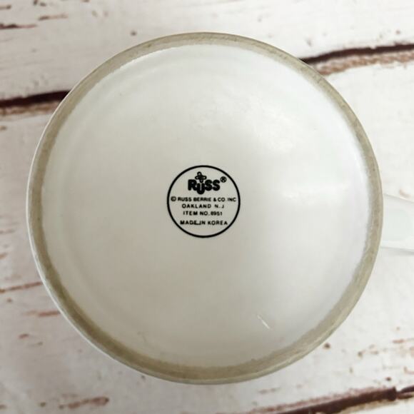 RUSS Vintage 80s Hearts Purple Lilac Mug - Picture 5 of 5